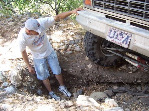 1981 Ford F-150 - I stand 6'5", so that's a good hole!