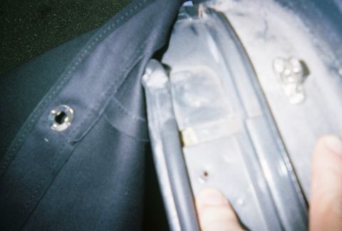 1990 Ford Bronco - Another picture of their screw up on the left: where they put 2 sets of wrong holes. like i wouldnt notice or something? on the right: the…