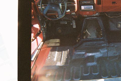 1990 Ford Bronco - Finished Front Interior with Herculiner. Road noise lessened. Waterproof. $200 investment including all materials, tools, and beer. svaed 4…