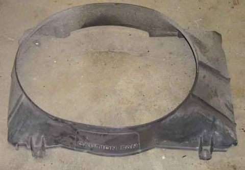 1988 Ford Bronco - This is a radiator fan shroud with caution text, not a 1988 Ford Bronco.