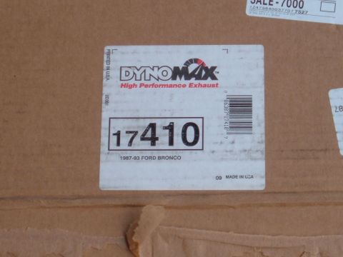 1994 Ford Bronco - part # for cat back