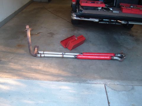 1994 Ford Bronco - the temp exhaust i used while waiting for my parts
