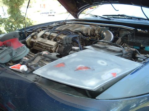 1994 Ford Probe - sanded headlights, sleepy for better angle