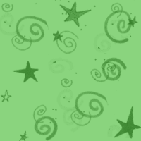 1992 Ford Bronco - A decorative background image with green stars and swirls on a lighter green field.