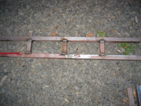 1991 Ford Explorer - These appear to be custom-made or aftermarket roof rack parts, not original equipment.