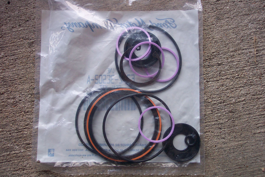 Input shaft seal kit.  There are lots of pieces, but you will have three left over.
