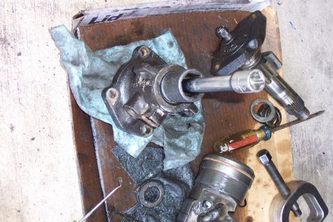 1992 Ford Bronco - Reinstall the bearing, then drive the seal just far enough in so that you can reinstall the snap ring.
