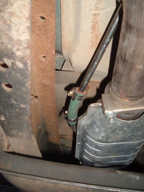 1994 Ford Bronco - rigged air tube to cat