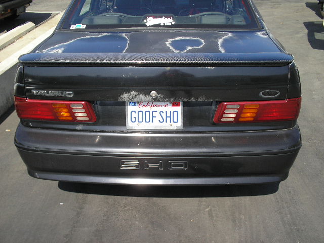 1991 Ford Taurus rear with spoiler and SHO badging