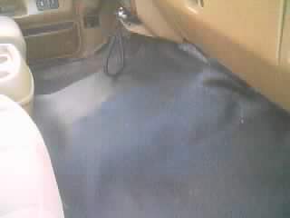 1989 Ford Bronco - Vehicle interior showing a floor mat with a Supermotors.net logo.