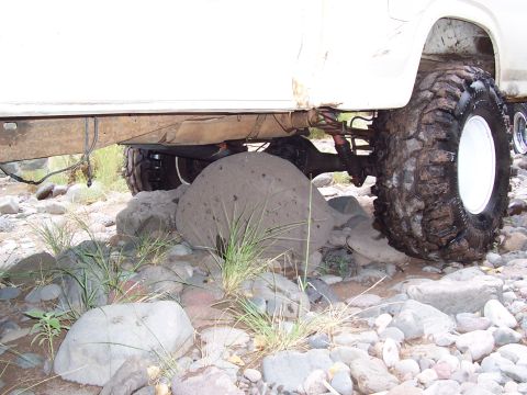 1981 Ford F-150 - Didn't notice the rock till I hit it