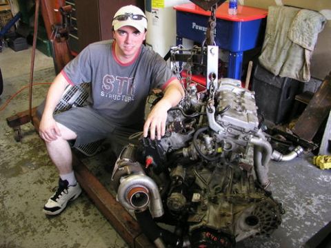 1996 Ford Probe - Motor pulled out for its complete rebuild...