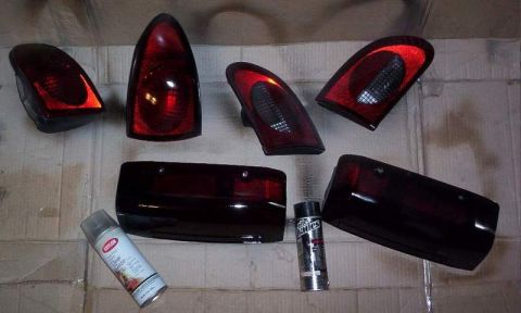 2006 Ford E350 - My taillights and my brother's taillights. Used less than 1 can of NiteShades tint and then a little bit of clear coat.