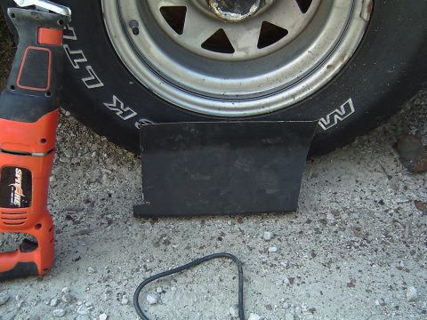 1981 Ford Bronco - Here is the piece I bent to replace where it rotted out....