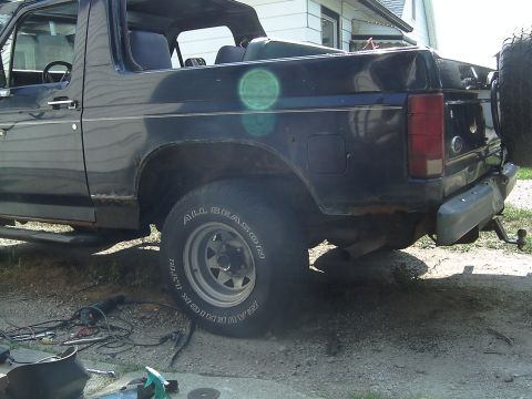 1981 Ford Bronco - This is what it looks like all done. All I have to do is to weld up the inner fender well to the outer and a little paint and it is done. M…