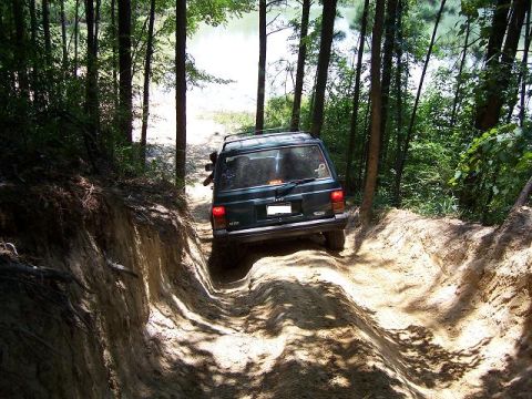 1996 Jeep Cherokee - going down