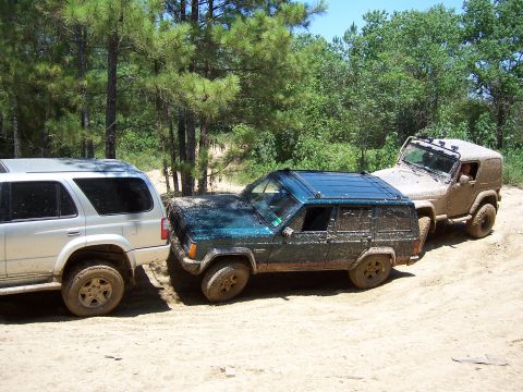 1996 Jeep Cherokee - side flex
