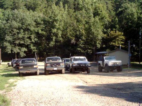 1984 Ford Bronco - Bronco's lined up for a trail run