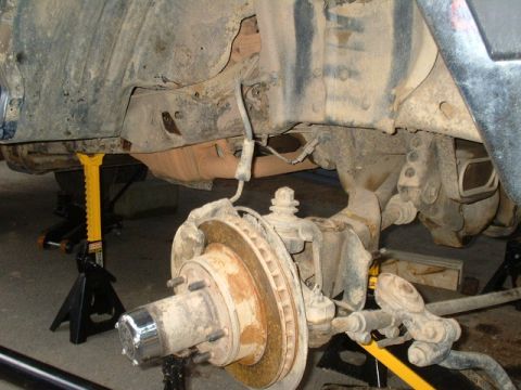 1991 Ford Bronco - Pass. side front tore apart