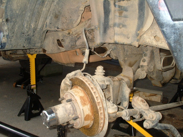 Pass. side front tore apart