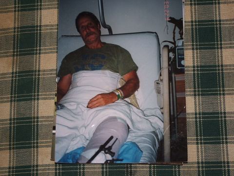 1966 Ford Ranchero - Patient recovering in a hospital bed with medical equipment nearby.