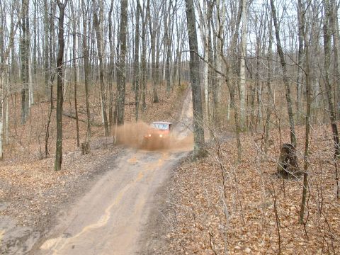 1991 Ford Bronco - Dave hittin the first small hole