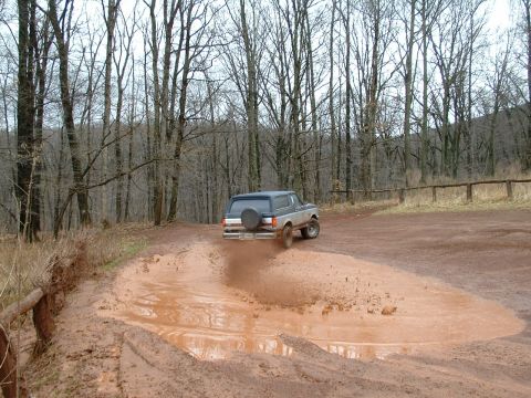 1991 Ford Bronco - Myself doin' a little whallowing in the mud