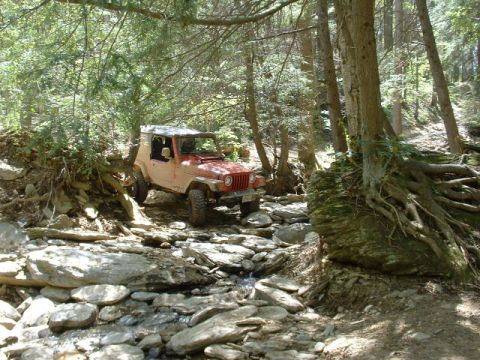 1991 Ford Bronco - Dave in one of the creek beds