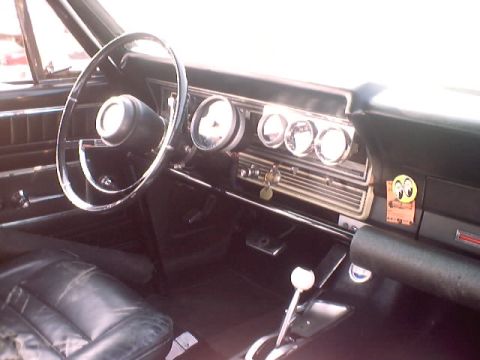 1967 Ford Fairlane - The interior of a 1967 Ford Fairlane shows its classic dashboard, steering wheel, and seating.