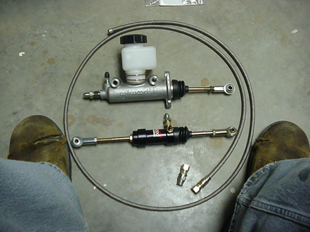 My new hydraulic clutch setup.