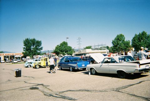 1972 Ford Ranchero - A variety of vintage automobiles are on display at an outdoor event.