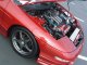1994 Ford Probe - The engine bay of a red sports car is visible with the hood raised.