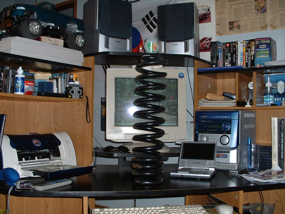 Model truck on shelf