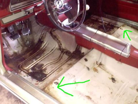 1966 Ford Fairlane - The same thing happened on either side. I don't know why I left the counsel in, so don't ask.