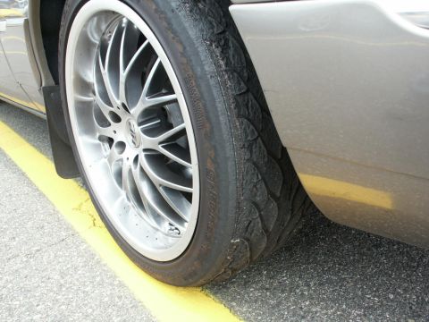 2001 Mercury Grand Marquis - Worn front passenger tire
