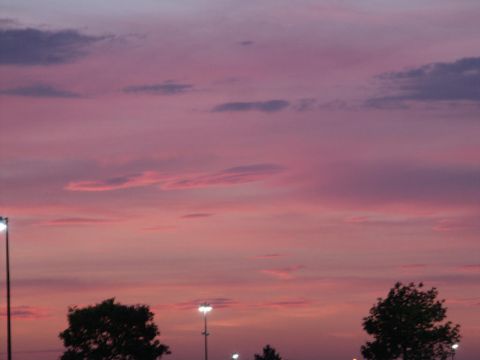 2001 Mercury Grand Marquis - A colorful sky with clouds and streetlights is visible in this scene.
