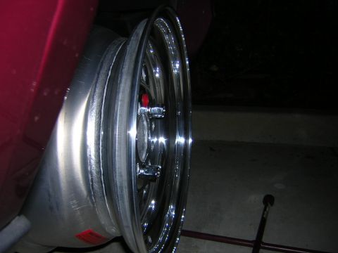 1992 Ford Crown Victoria - Ended up being the wrong backspacing, but this way you can see what a 5.5" backspacing looks like...