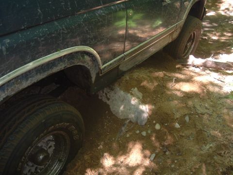 1982 Ford Bronco - Here is the ONLY pic of the rock I got hung up on. Took 45 min to get me off.