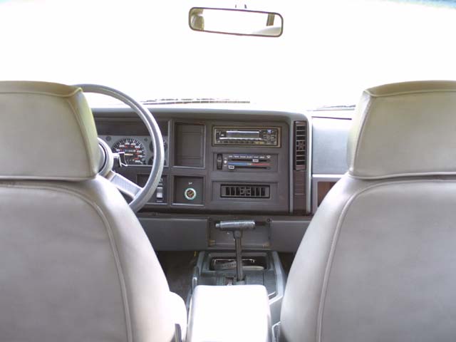 View From Rear Seat