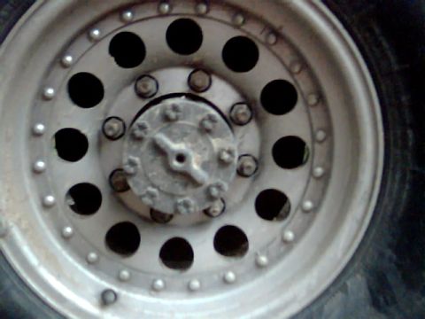 1992 Ford Bronco - This image shows a close-up of a vehicle's wheel, not a full view of the vehicle itself.