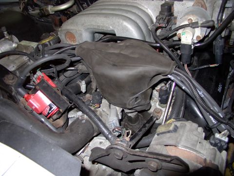 1990 Lincoln Town Car - Even put the distributor weather condom back on for that stock look. Might have to spray that MSD coil black to really achieve that, though…