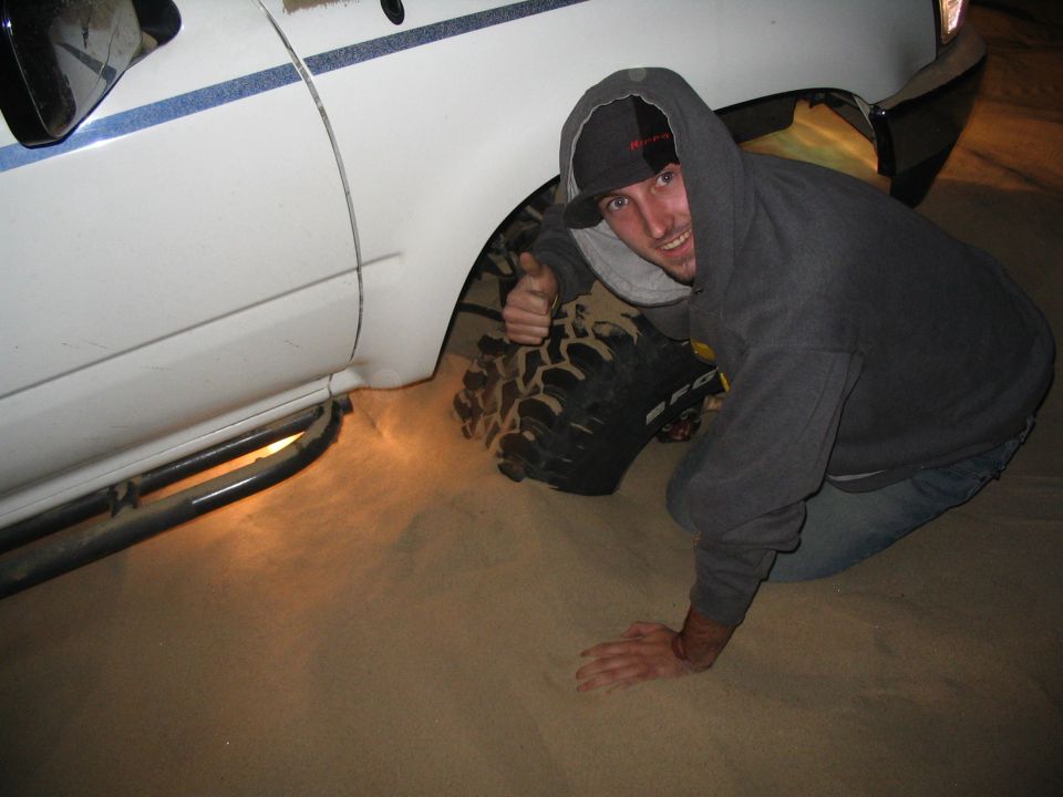Colin giving the old "thumbs up" for a fantastic stuck...