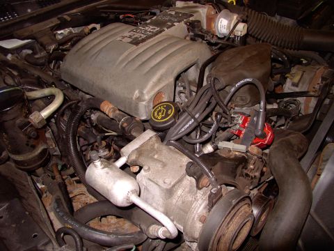 1990 Lincoln Town Car - There's that beautiful, though very conspicuous, MSD coil up front and proud of it. Maybe a give it a shot of black paint to conceal it's i…