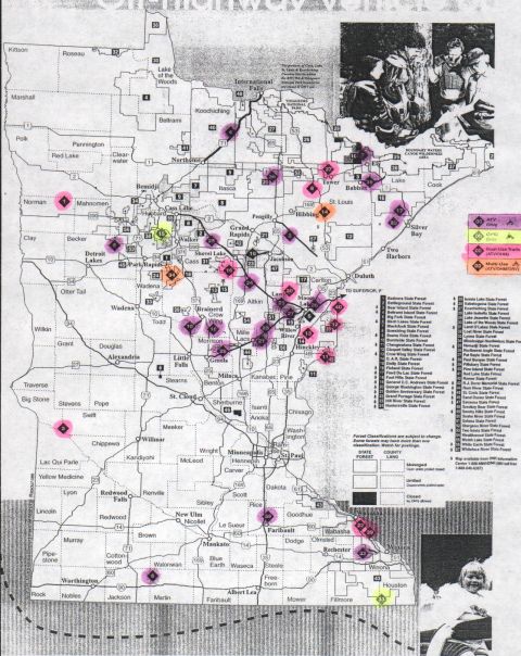 1986 Ford Bronco - ATV, Motorcycle and Off-Road Vehicle Map (MN)