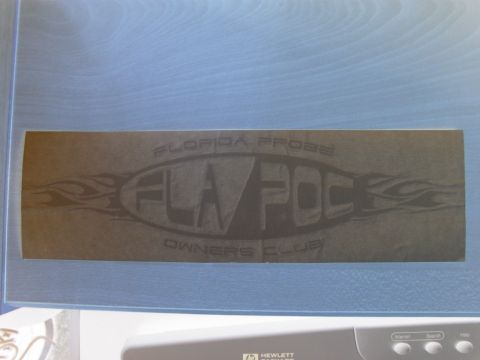 1997 Ford Probe - Decal for the Florida Probe Owners Club is visible.