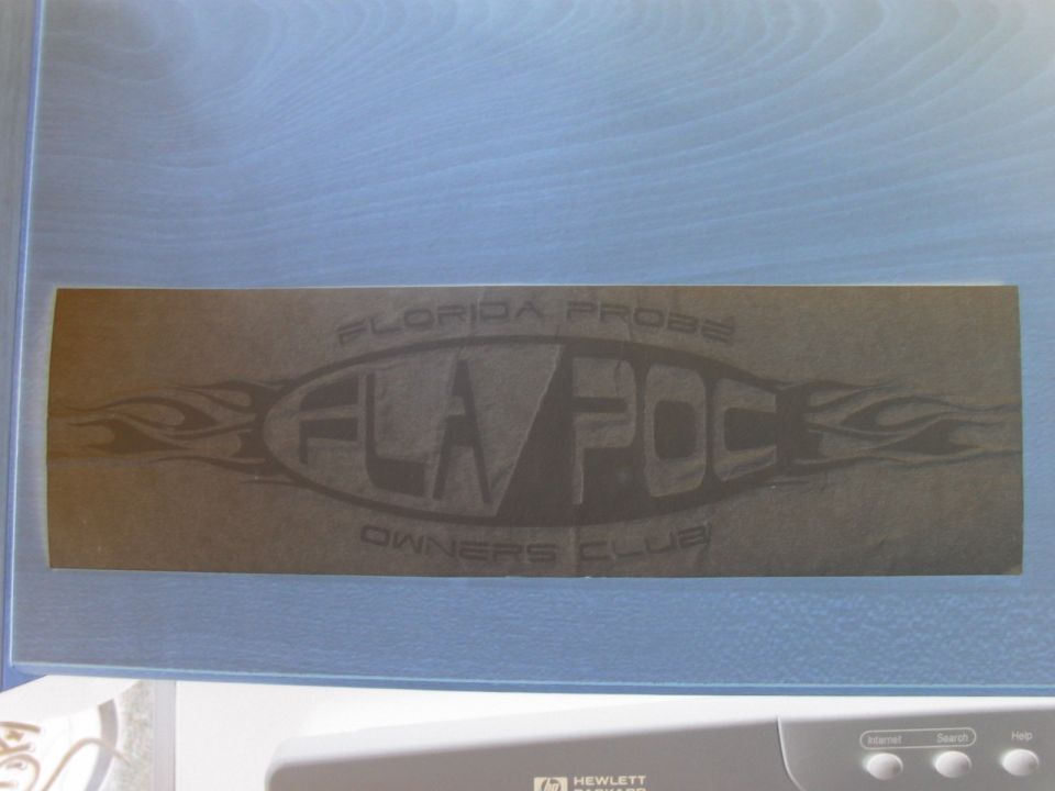 Florida Probe Owners Club decal