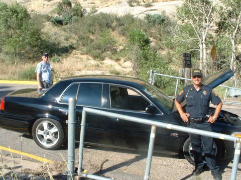 1999 Ford Crown Victoria - The lucky owner with his pride and joy.