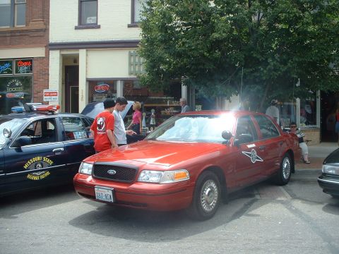 1999 Ford Crown Victoria - My car at the show with Washington State Patrol decals.
