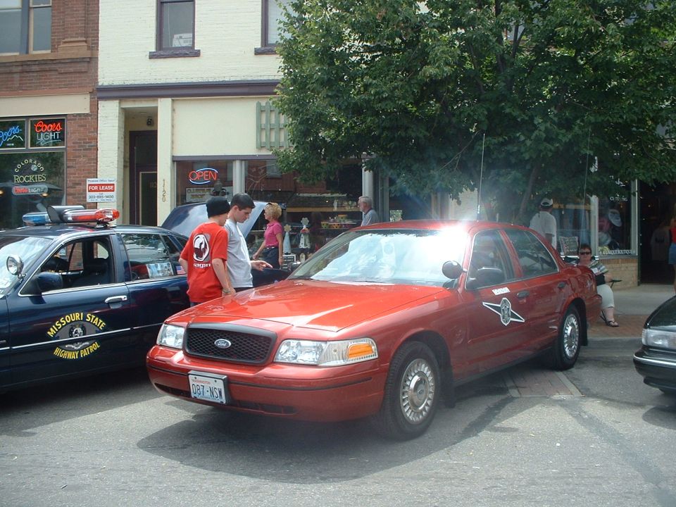 My car at the show with Washington State Patrol decals.