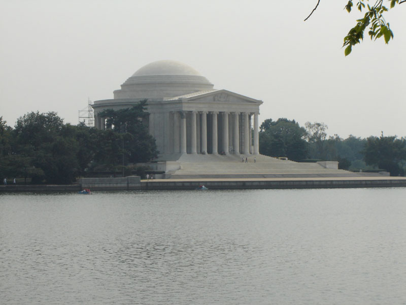 Jefferson Memorial building on the Tidal Basin in Washington D.C